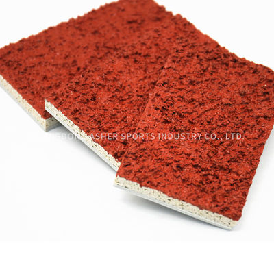 Rotes materielles Tartanbahn-Material PUs, Stärke Sport-des im Freien Bodenbelag-13mm