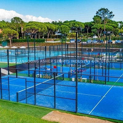 Sichtbarer Tennisplatz-Rollstuhl Padel LED zugänglich mit künstlichem Gras