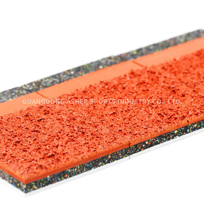Flexible glatte Fußbodengummiart der Sandwich-System-Laufbahn-TPU