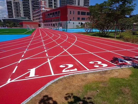 Hohe Reibung IAAF Laufbahn für Zementbeton oder Bitumenbeton mit Drainage und UV-beständig