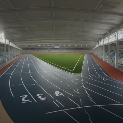IAAF Laufbahn mit Reibungs- und Stoßdämpfung für Beton- und Asphaltbasis