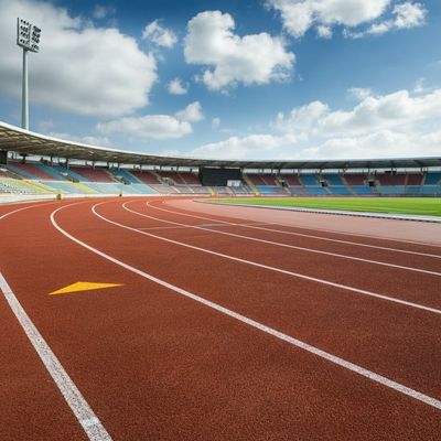 Abfluss und UV-Widerstand IAAF Laufbahn mit Schlagabsorption von 35% bis 50%