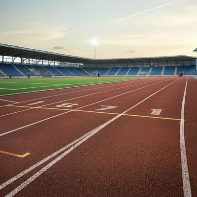 IAAF-Laufbahnen für Betonsubstrate mit UV-Widerstand und Reibung