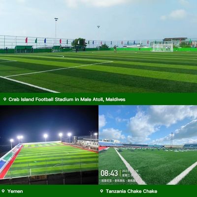 FIFA Qualität Kunstrasen Anti-Rutsch Verschleißbeständig Niedrigreibung Kunstrasen wasserdicht Heißverkauf Synthetischer Rasen Anbieter OEM By Factory