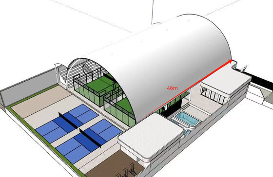Rollstuhl zugänglicher Padel-Tennisplatz-Feldtyp mit PET Zaun