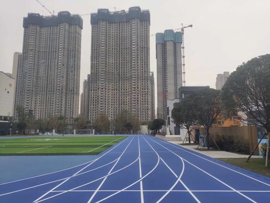All-Weather Synthetic Running Track - Prefabricated Rubber Rolls with 10-Year Warranty
