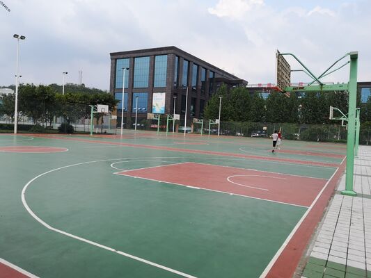 Überlegene harte Acryloberfläche für Sportanlagen in Schulen mit einfacher Anwendung und erweiterter Garantie
