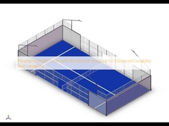 Panorama-Padelplatz mit verstärkter Struktur für mehr Haltbarkeit und Langlebigkeit