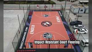 Strapazierfähiger Acryl-Sportbodenbelag mit hoher Stoßdämpfung